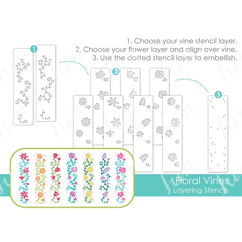 

Spring Floral Vines Layering Stencils New Handmade Diy Scrapbooking Paper Greeting Card Embossing Coloring Decoration Knife Mold