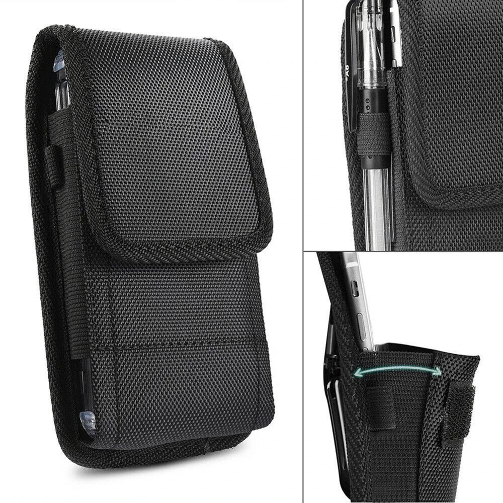 Riñonera pequeña de nailon para teléfono móvil para hombre y mujer, bolsa de cintura para hombre, bolsa para vientre, plátano, canguro, cadera, bolso lateral para marido