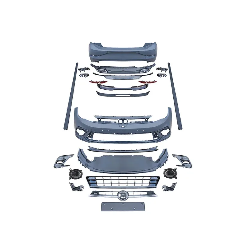 Kit de carrocería modificado para parachoques trasero delantero de coche, gran oferta de fábrica, usado para VW Polo R-LINE Series 2022
