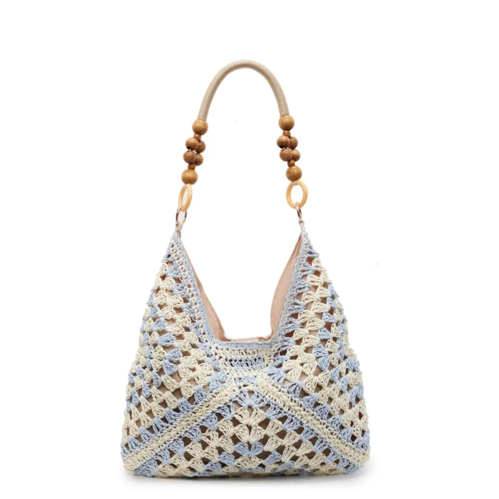 

Hollow Out Straw Woven Bag Tote Bag Large Capacity Bohemian Beach Bag Beach Handbag Bucket Bag Hollow Shoulder Bag Shopping