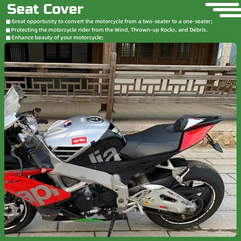 RSV4 غطاء مقعد هدية القلنسوة لأبريليا RS-V4 1000 1100 2009-2020 دراجة نارية الركاب الخلفي الملحقات