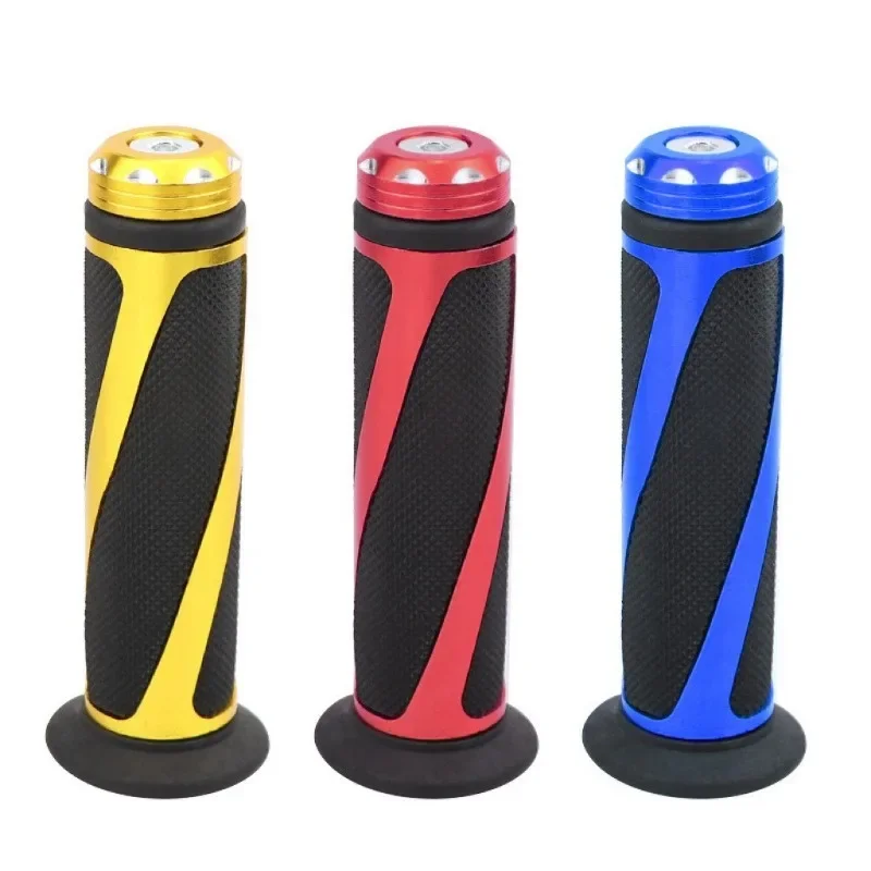 1Pair Motorcycle Handlebar Grips 7/8 - 22mm Handle Grip Universal CNC Handlebar Cap for CBR CB GSXR 600 650 1000 R6 Ninja ZX H2