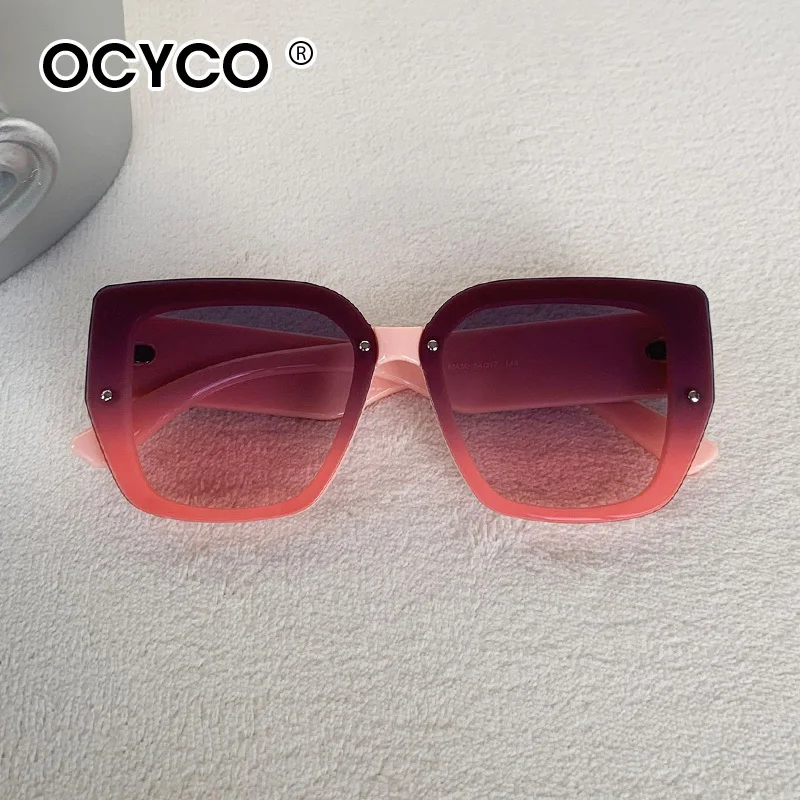 Trendy Quadratische Sonnenbrille Männer Frauen Designer Luxus Marke Große Rahmen Sonnenbrille UV400 Mode Vintage Brillen für Reisen – Detail 18
