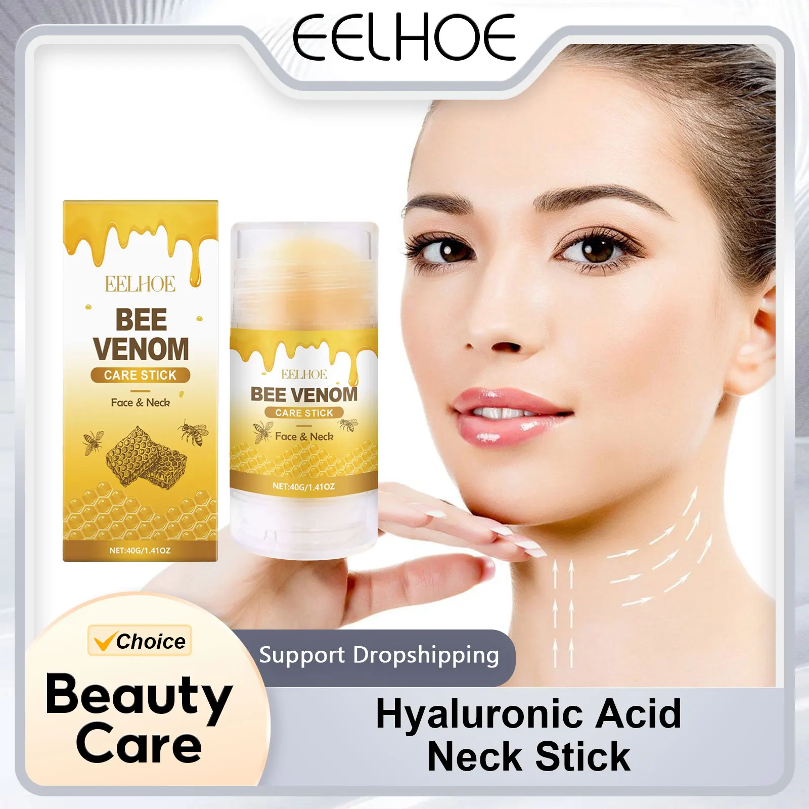 

Hyaluronic Acid Face and Neck Cream Stick Mandibular Fat Burning Eliminate Double Chin Fade Neck Lines Smooth Shaping Neck Stick