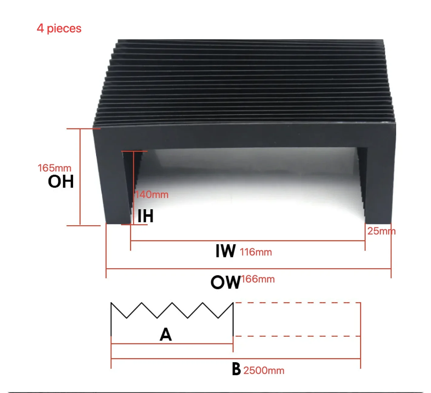 Customized protective dust cover lathe bellows cover