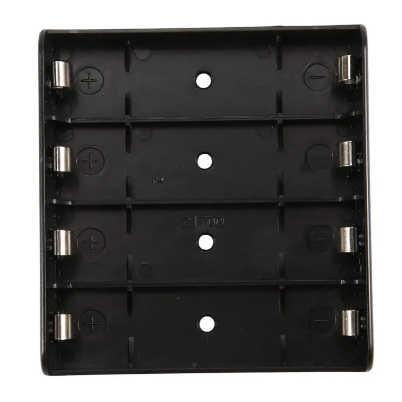 Superior 4X 21700 Battery Holder Storage Box Case ABS Fireproof Power Bank Cases Slot Batteries Container With Shrapnel