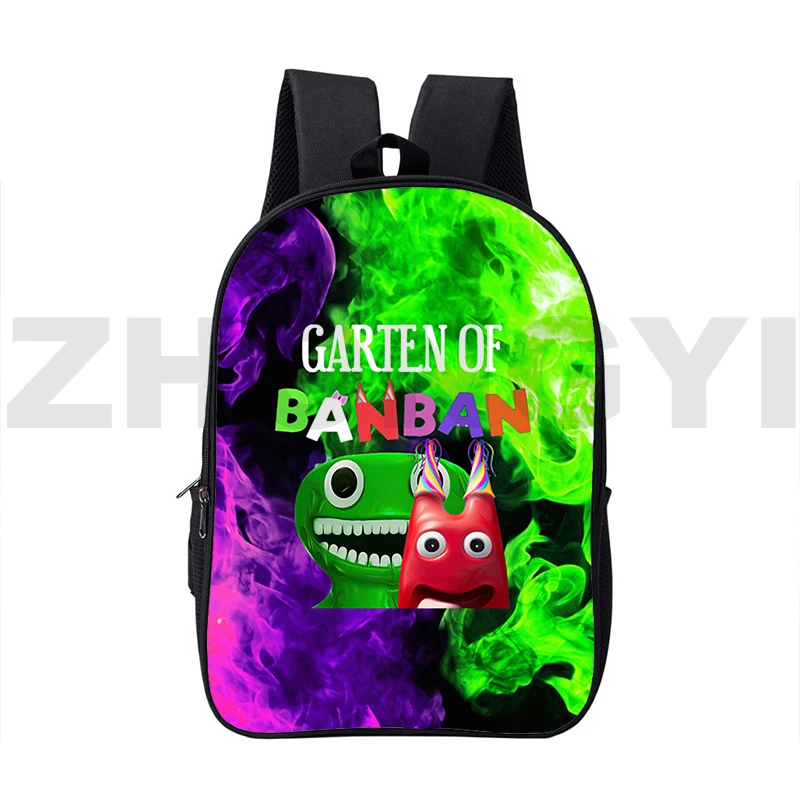 

3D Printed Cartoon Garten of BanBan 2 Backpacks College Students Anime Schoolbags 16 Inch Outdoor Sport Travel Bag Kids Bookbag