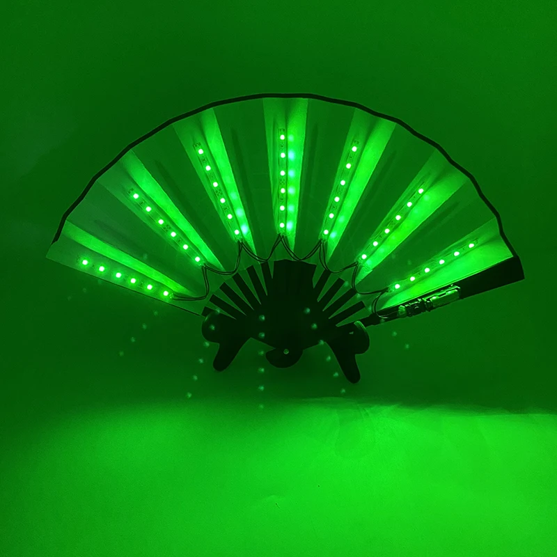 Halloween Karneval Party Beleuchtung liefert 10 Zoll LED Neon Licht Rave Fan faltbare leuchtende Fan leuchten in der Party