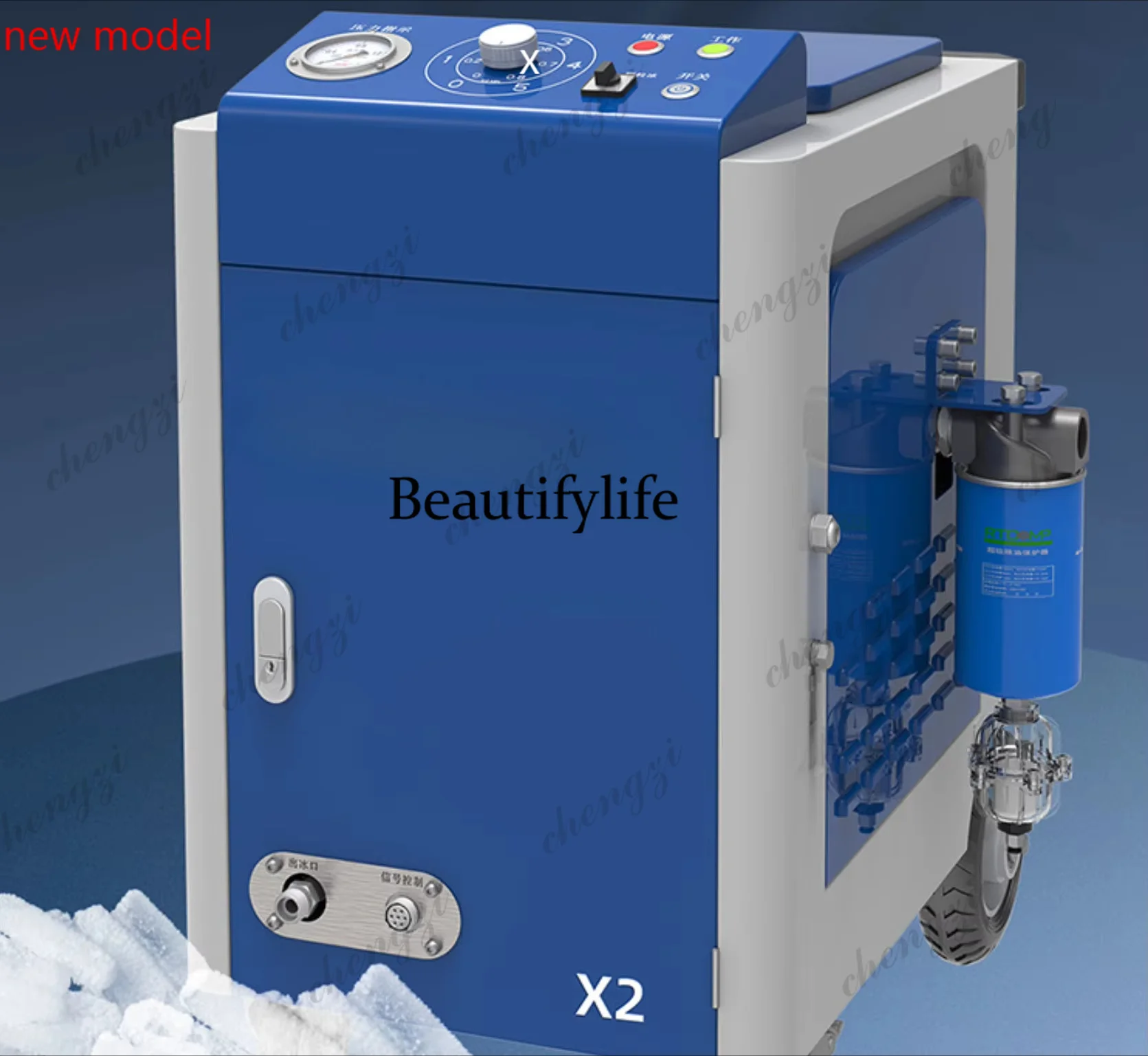 Heavy Industrial CO2 Dry Ice Blasting Cleaning Machine 220V 1 Year Warranty Best Price Industrial Dry Ice Cleaner BlasterDD182