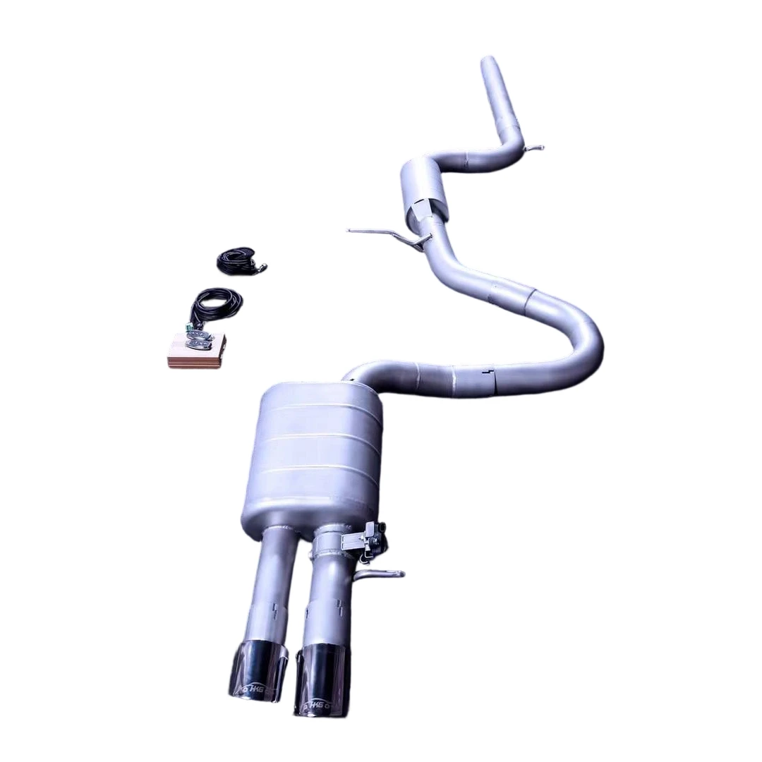 For 2005-2013 Octavia II RS 2.0T cat-back SUS304 high-performance exhaust system, with valve muffler, custom sound