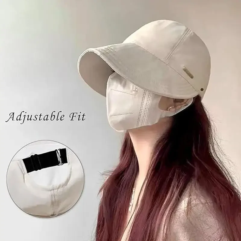 Damen Faltbarer Sonnenhut Sommer Outdoor Strand Fischerhut Sonnenschutz UV-Schutz Kappe Verstellbare Baumwolle Breite Krempe Bucket Caps – Detail 8