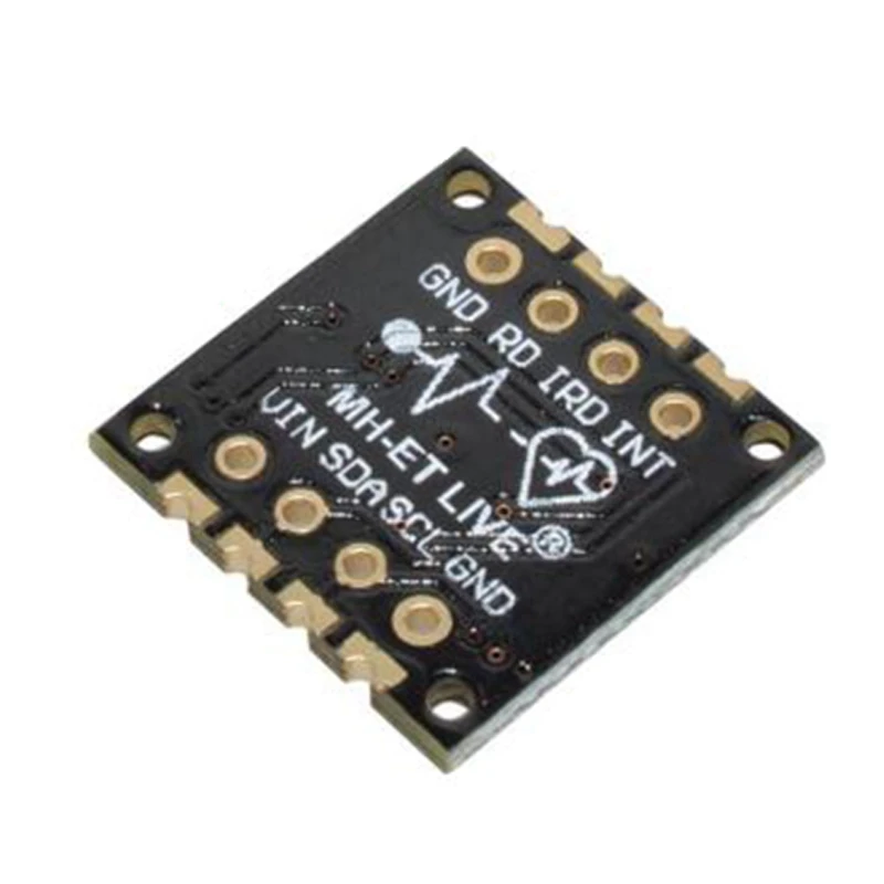 MAX30100 modul Sensor denyut jantung, modul uji konsentrasi Sensor oksigen darah deteksi Puls MAX30100 hitam untuk STM32 1 buah