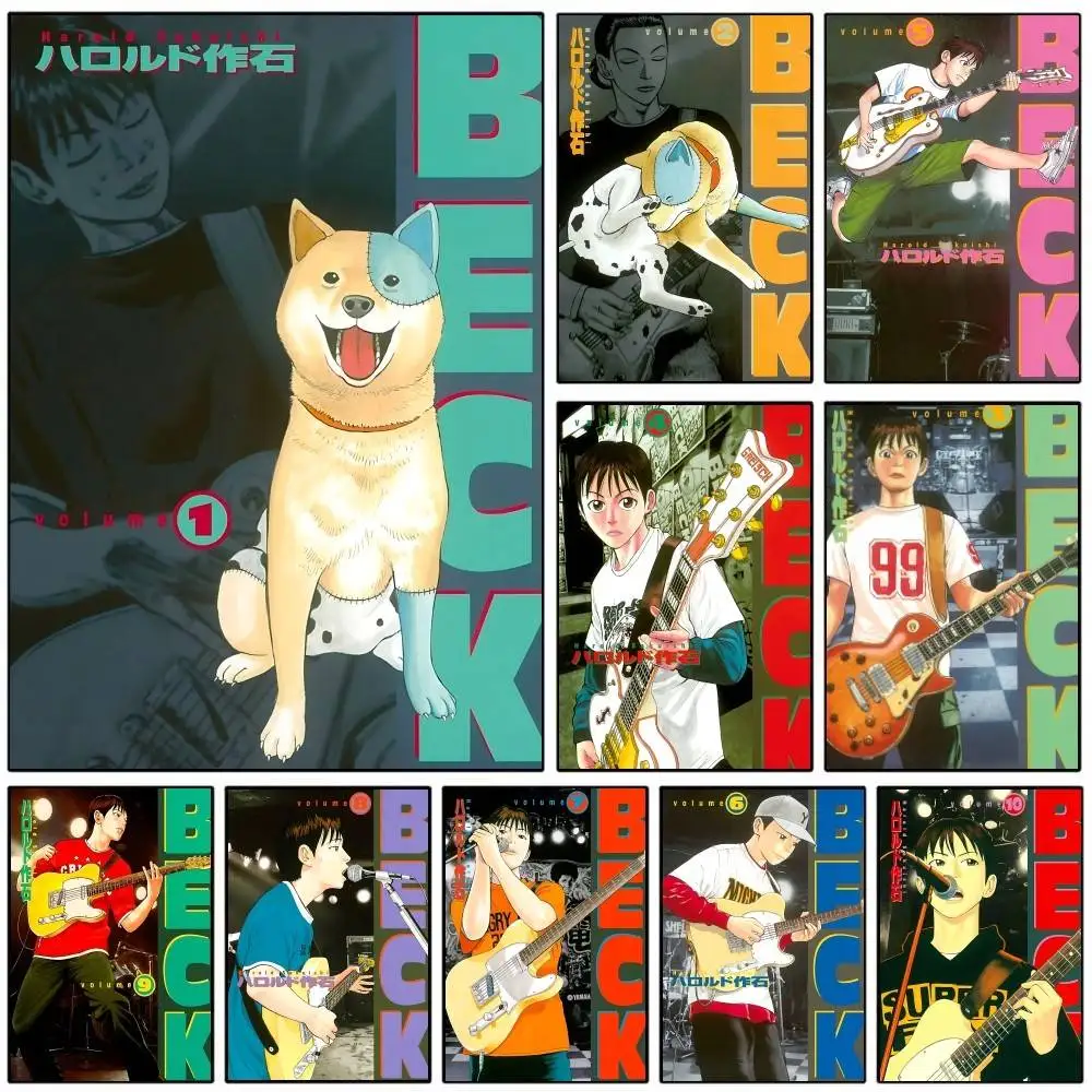 1PC Manga BECK Mongolian Chop Squad Posters HD Print Vintage Wall Art Decor for Home Study Room