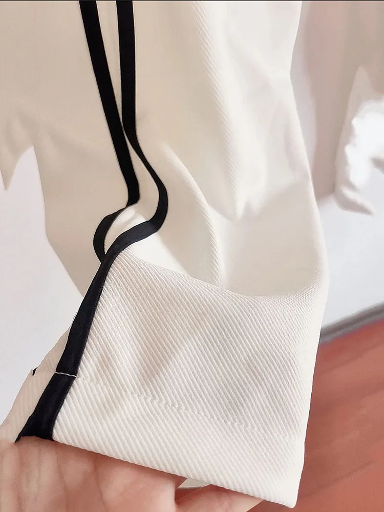 Frühling lässig baggy Jogging hose Damen hohe Taille weites Bein Hosen übergroße 4xl Streetwear Pantalones koreanische gerade Hose neu