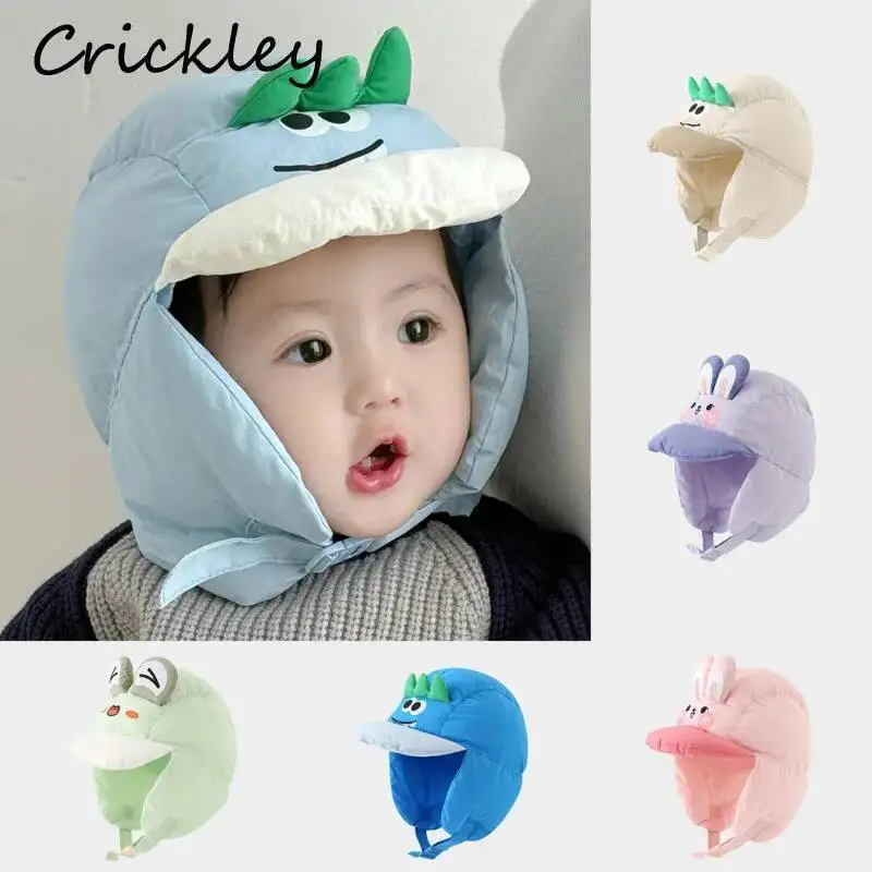 

Cartoon Dinosaur Bunny Children Cotton Caps Winter Warm Ear Protection Baby Boys Girls Ushanka Hats Windproof Soft Kids Hats