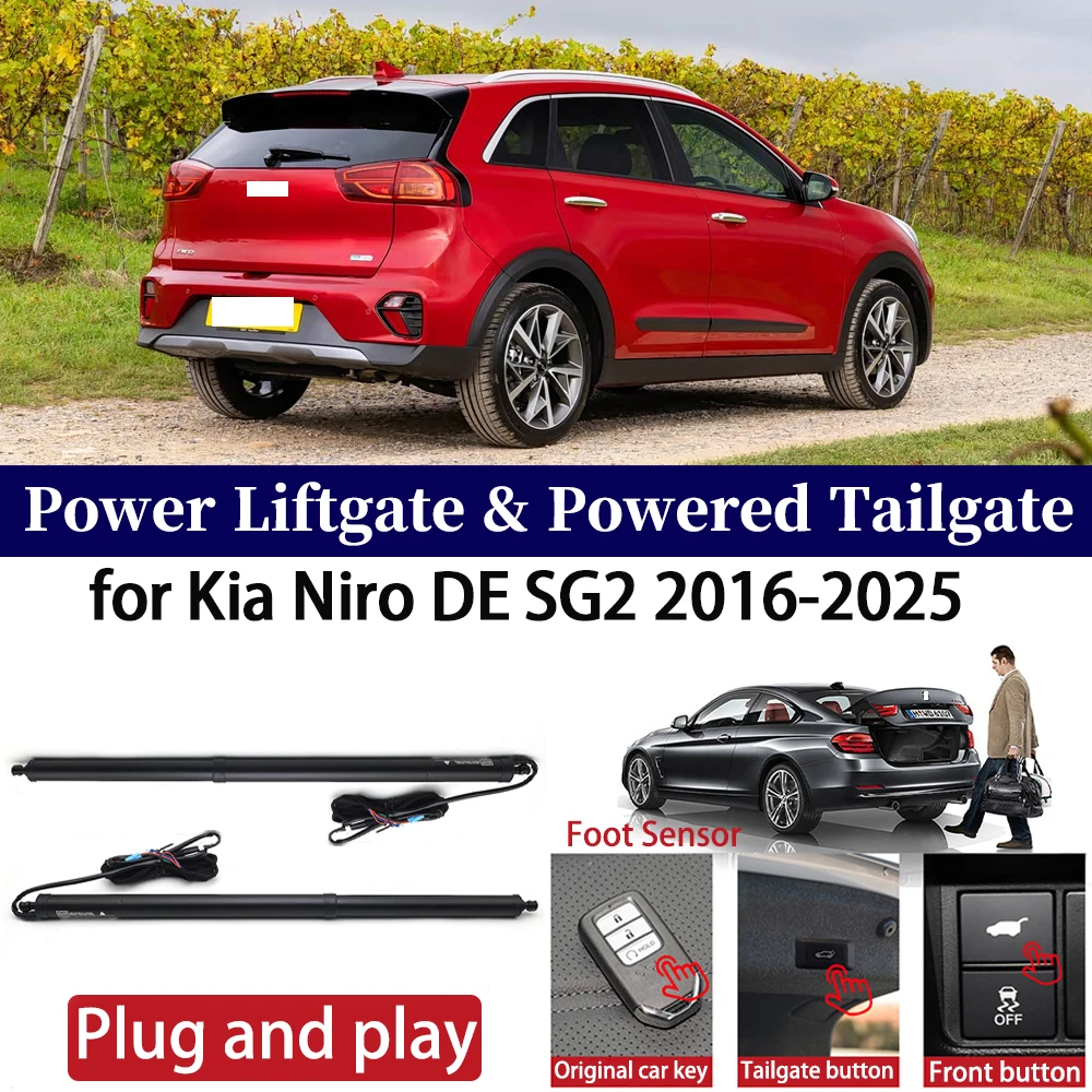 

ZhuCamX for Kia Niro DE SG2 2016-2025 Car Auto Power Electric Tailgate Liftgate Lift Trunk Closer System Boot Lift Motor Kit