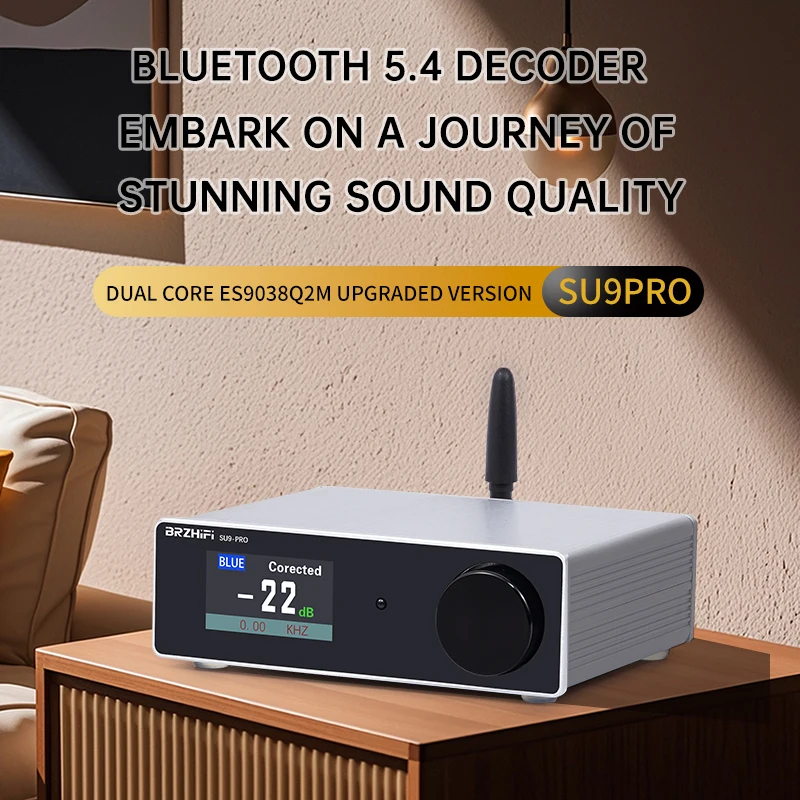 BRZHIFI Hifi Amplifier Dac Audio Home Audio System Power Amplifier with WiFi Bluetooth Integrated DAC