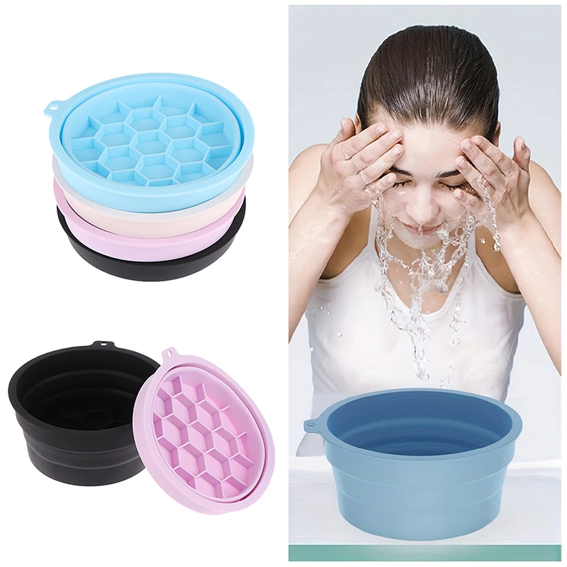 Collapsible Silicone Ice Bath Tray For Facial Puffiness Portable Cryotherapy Skin Tool Travel Beauty Bowl Facial Care Accessory