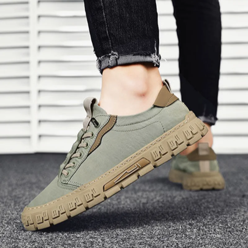 

Vulcanize Shoes For Men Casual Slip-ons Sneakers Man Trends 2025 Work Common Autumn Breathable Stylish And Cheap On Sale