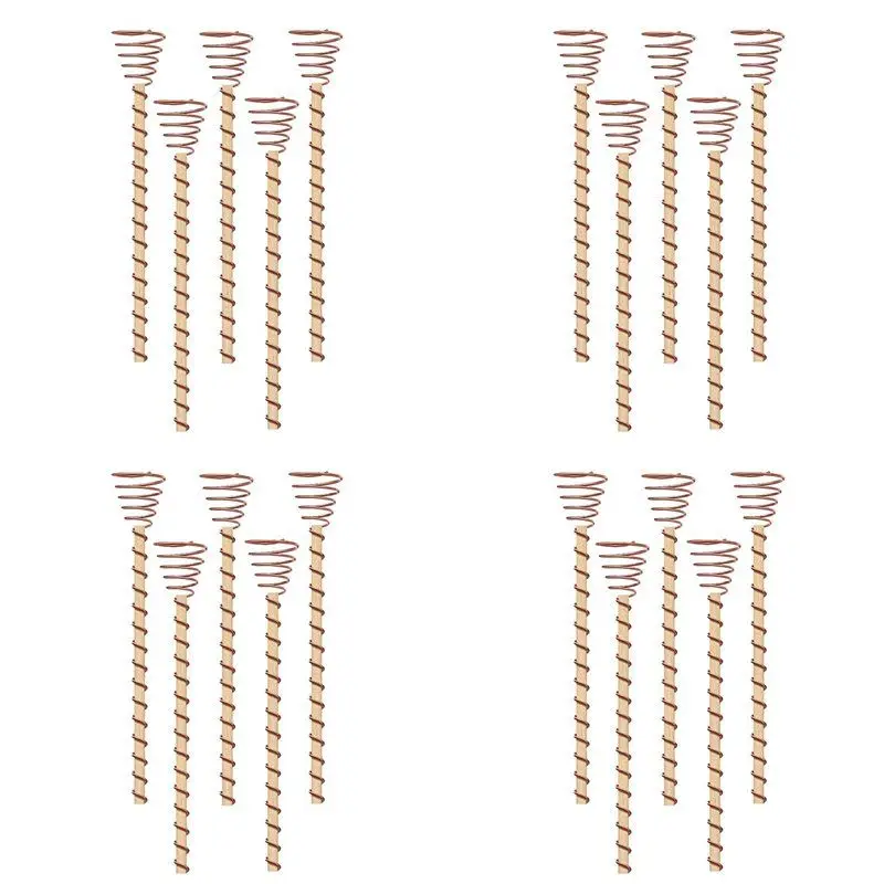 

Flash Trend 20PCS Electroculture Plant Stakes Long Copper Plant Garden Stakes Electroculture Copper Coil Antennas For Growing Ga
