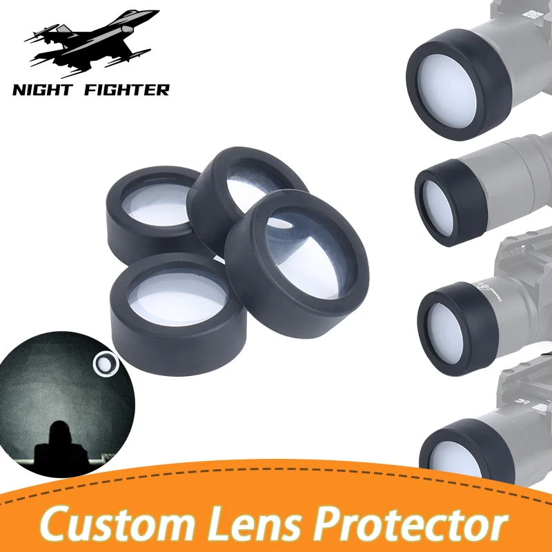 WADSN M300 M600 X300 X400V Custom Lens Protector Outdoor Tactical Hunting Flashlight Protector Has Three Effects to Choose From