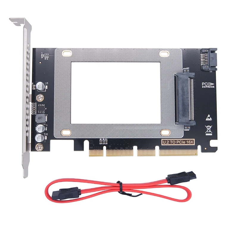 PCI-E 16X To U.2 Adapter Card PCI-E X16 To Single-Port U.2 NVME Expansion Card PCI Express To U.2 Riser Card