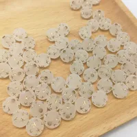 TX90 50PCS 10mm Cute Acrylic Star Transparent Bead Exquisite Round Shape Beads Jewelry DIY Bracelets Necklac Pendant Accessories