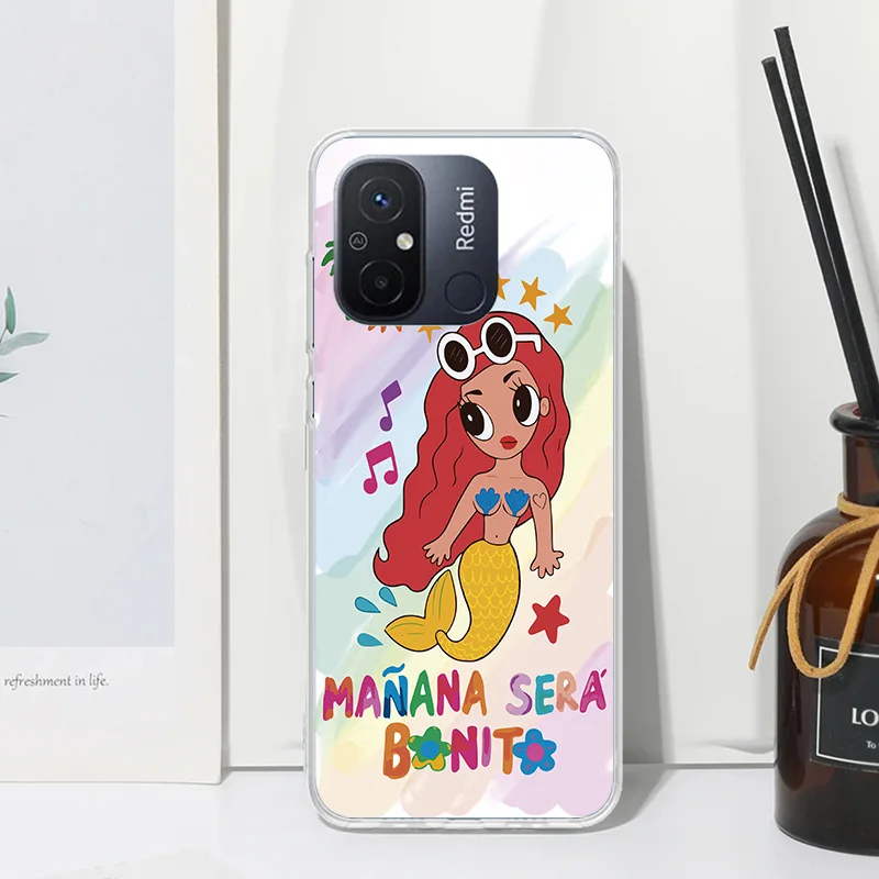 Karolg M-Manana Sera B-Bonito Phone Case For Xiaomi Redmi 12C 12 10C 10A 10 9C 9A 9T 9 8A 8 7A 7 6A 6 Pro K70 K40 K20 Fundas Bac