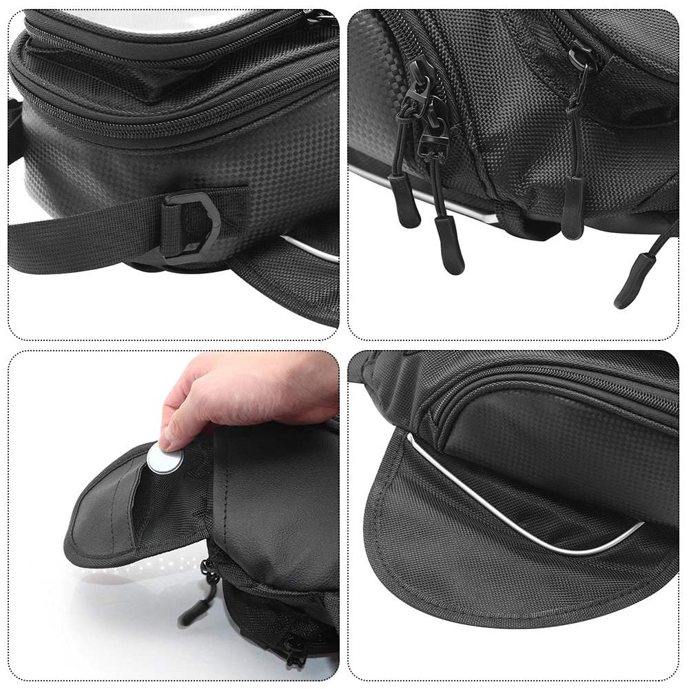 Multifunctional Motorcycle Oil Fuel Magnetic Tank Bag Mobile Phone Navigation Knight Waist Pocket Small Oil Reservoir Package