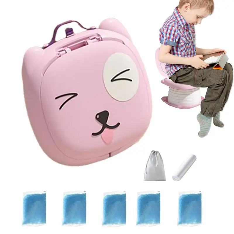 

Portable Potty For Toddler Travel Folding Kids Portable Car Potty Foldable Car Toilet Portable Foldable With Absorbent Paper