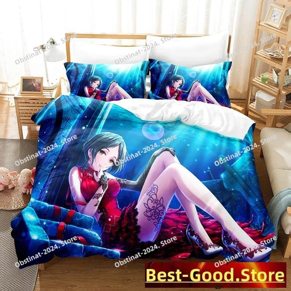 THE iDOLM@STER Cinderella Girls Starlight Stage Bedding Set Single Twin Full Queen King Size Bed Set Kid Bedroom Duvetcover Sets