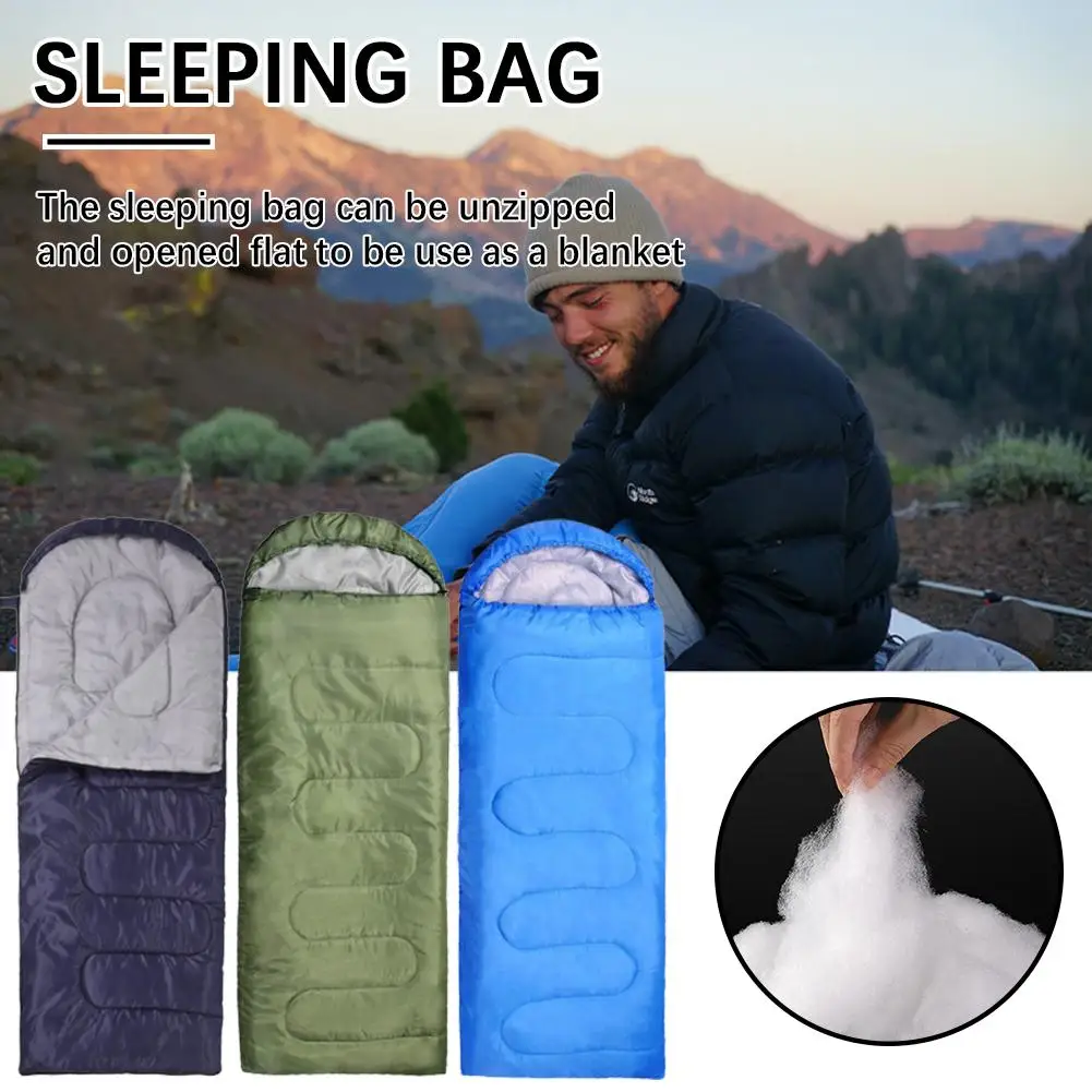 2023 Multi-purpose Envelope Sleeping Bag Portable Sleeping Sleeping Outdoor Travel Bag Dirt Insulation Bag Adult Hotel Camp S9Q1