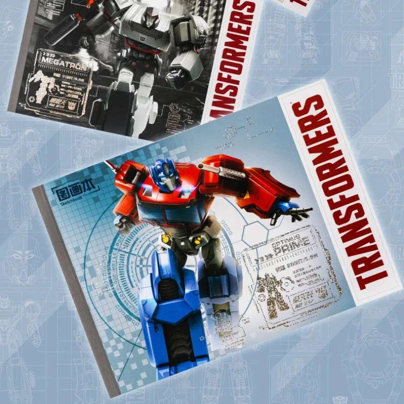 Iigen Transformers-Cuaderno de bocetos en blanco para niños, libro de dibujo grueso para guardería, papelería, regalo de cumpleaños y Navidad para niño