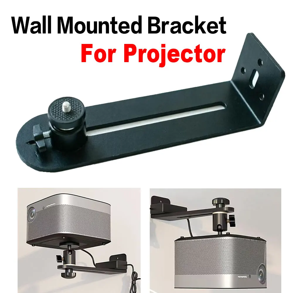 New CCTV Security Camera Metal Wall/Ceiling Mount,Compatible with Portable Projector Bracket 360° Rotatable with 1/4 Screw Head