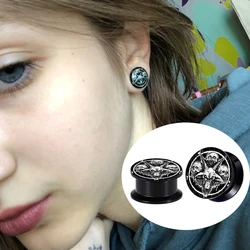 1PC Claw Ghost Ear Plug Piercing Jewelry Auricle 6-16mm Ear Enlargement Piercing Jewelry TUNNELS Plug Earrings Dilatacion Oreja
