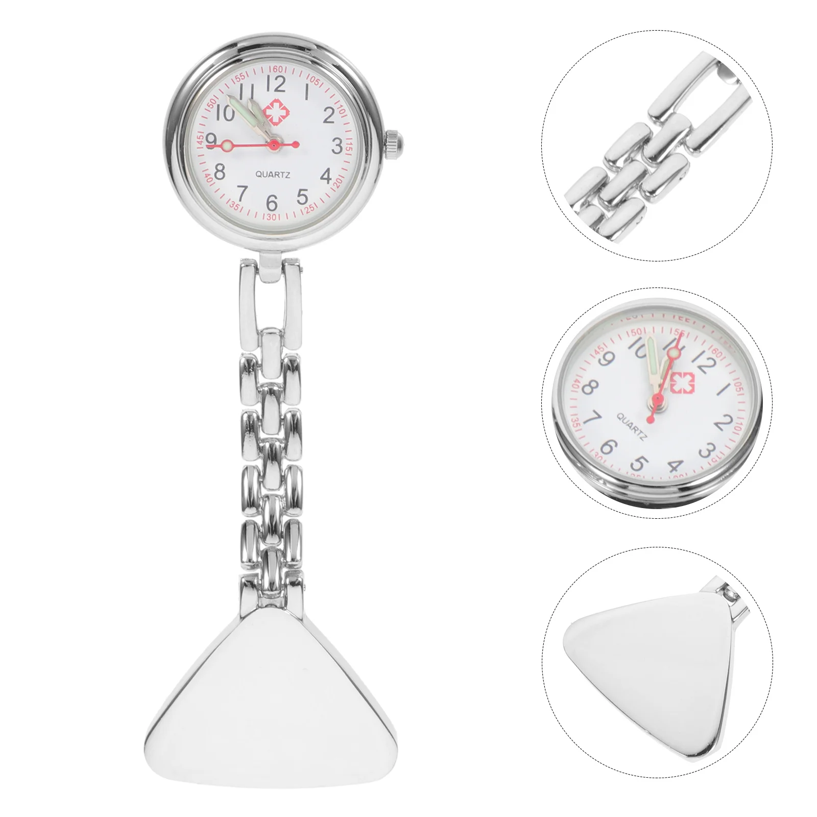 Jam Saku Logam Ringan Bergaya dan Tahan Lama untuk Anak-anak dan Lansia dengan Skala Dial Jelas, Portabel, Hadiah, Paduan Kuarsa