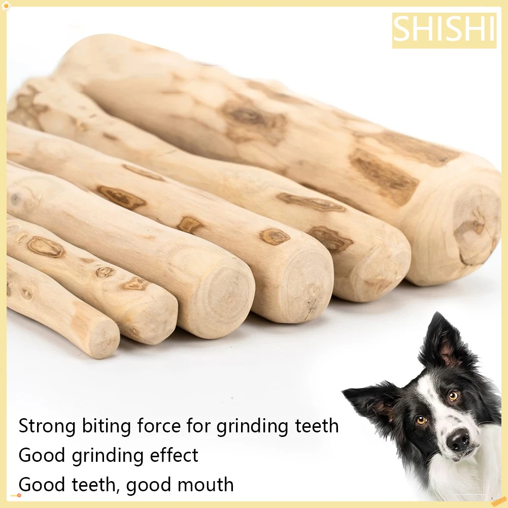 

Dog Chew Toys Natural Coffee Wood Long Lasting Chewable Stick Dogs Supplies Stress Relief Chew Stick Pet Molar Toy for Dog Puppy