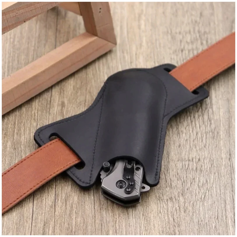 

1pcs Anti-scratch Storage Sheath Folding Flick Knife Waist Belt Clip Holder Pocket Knives Pack Tools for Camping