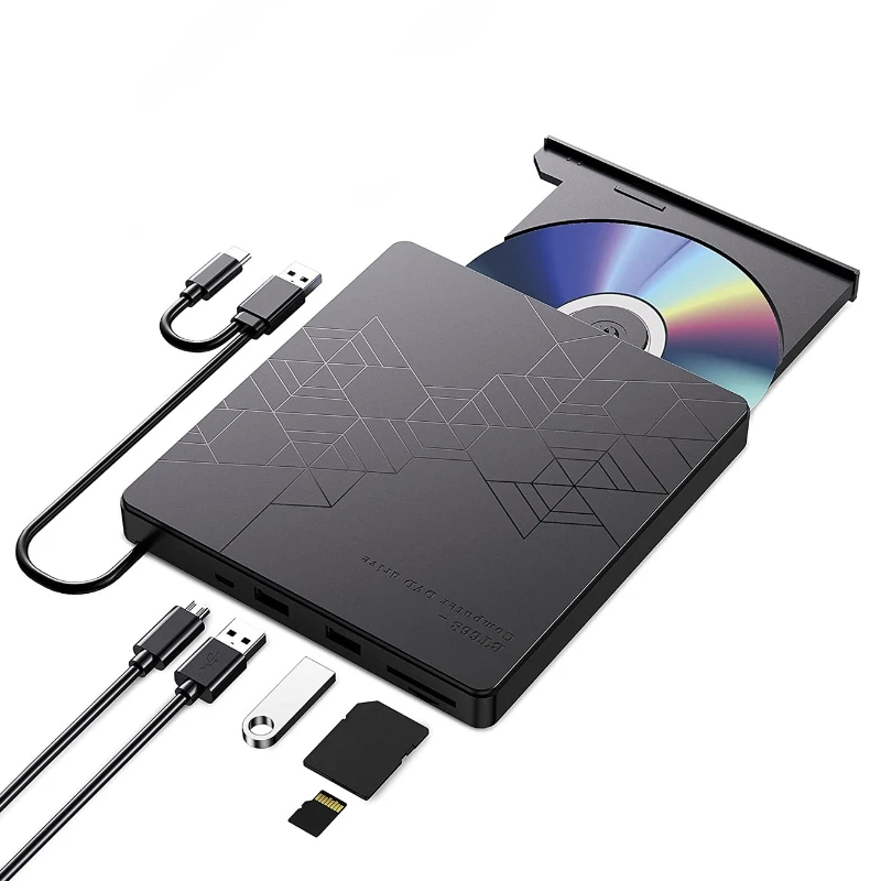 

Multifunctional card optical drive notebook desktop computer external optical drive recorder 5 in 1 external