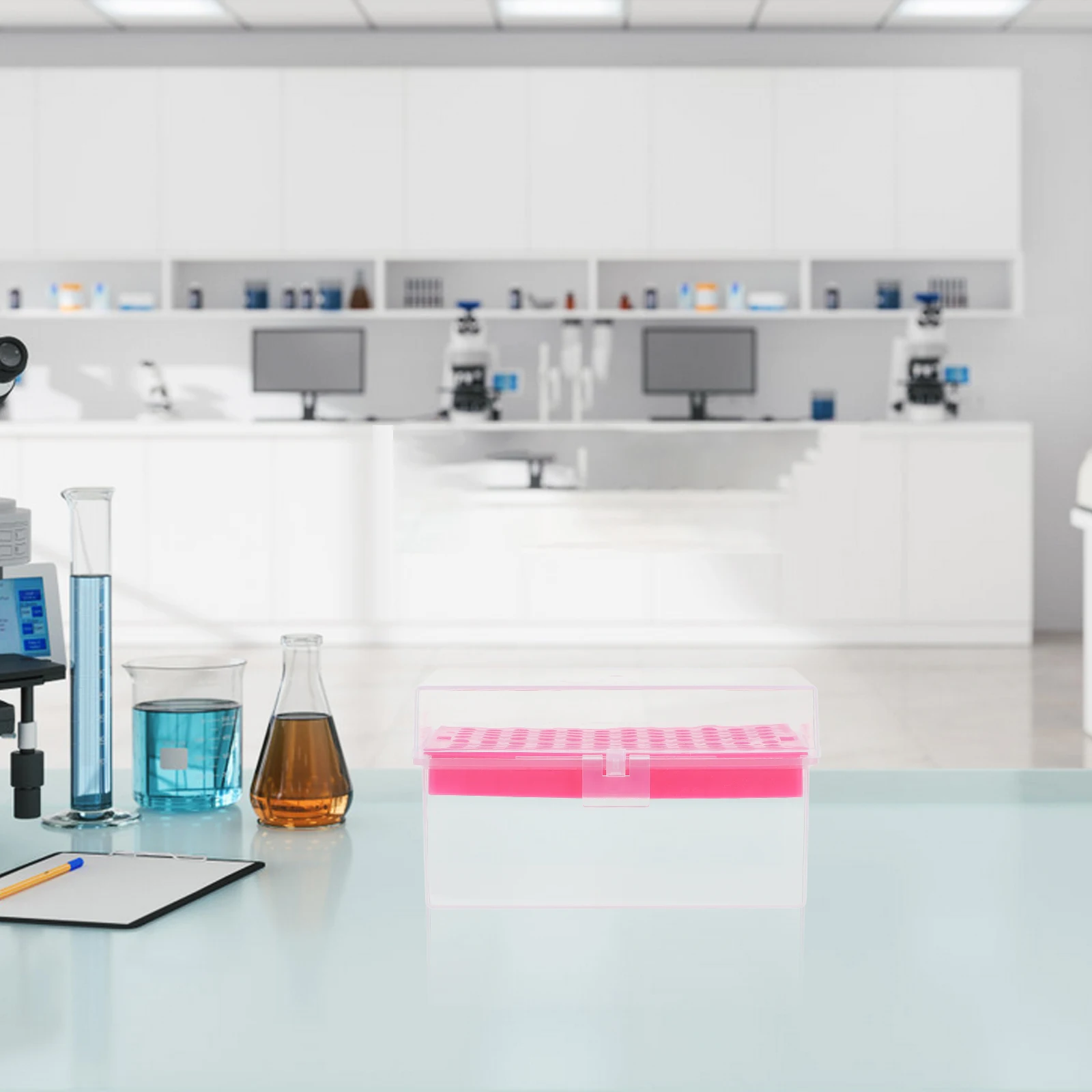 

Pipette Tip Supplies Accessories Storage Container Test Tube Rack Holder Laboratory Use Plastic Multicompartment
