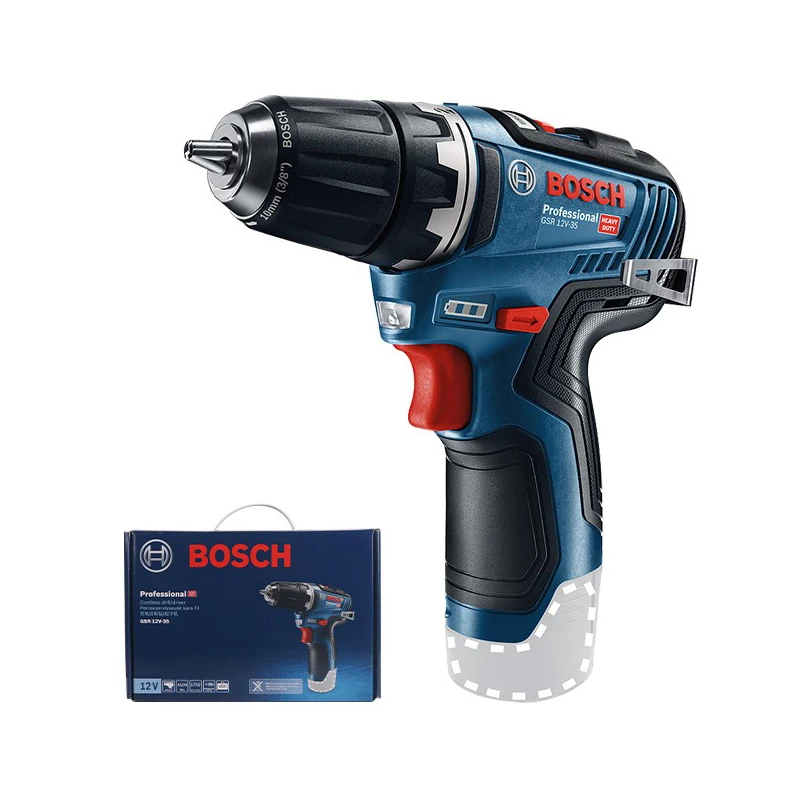 Bosch Power Drill Gsr 12V-35 Cordless Brushless Screwdriver Multifunctional Home Improvement Excluding Battery