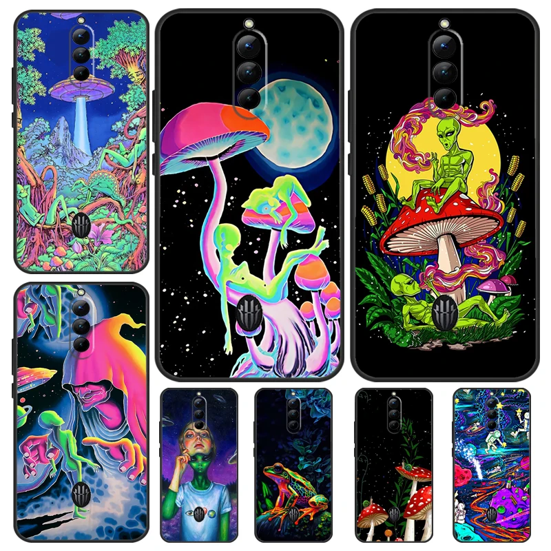 Mushroom Moon Shroom Farmer Case For Nubia Red Magic 8 8S Pro Plus 6 7 8 Pro 6S 7S Pro 6R 5S 5G Soft Protection Capa