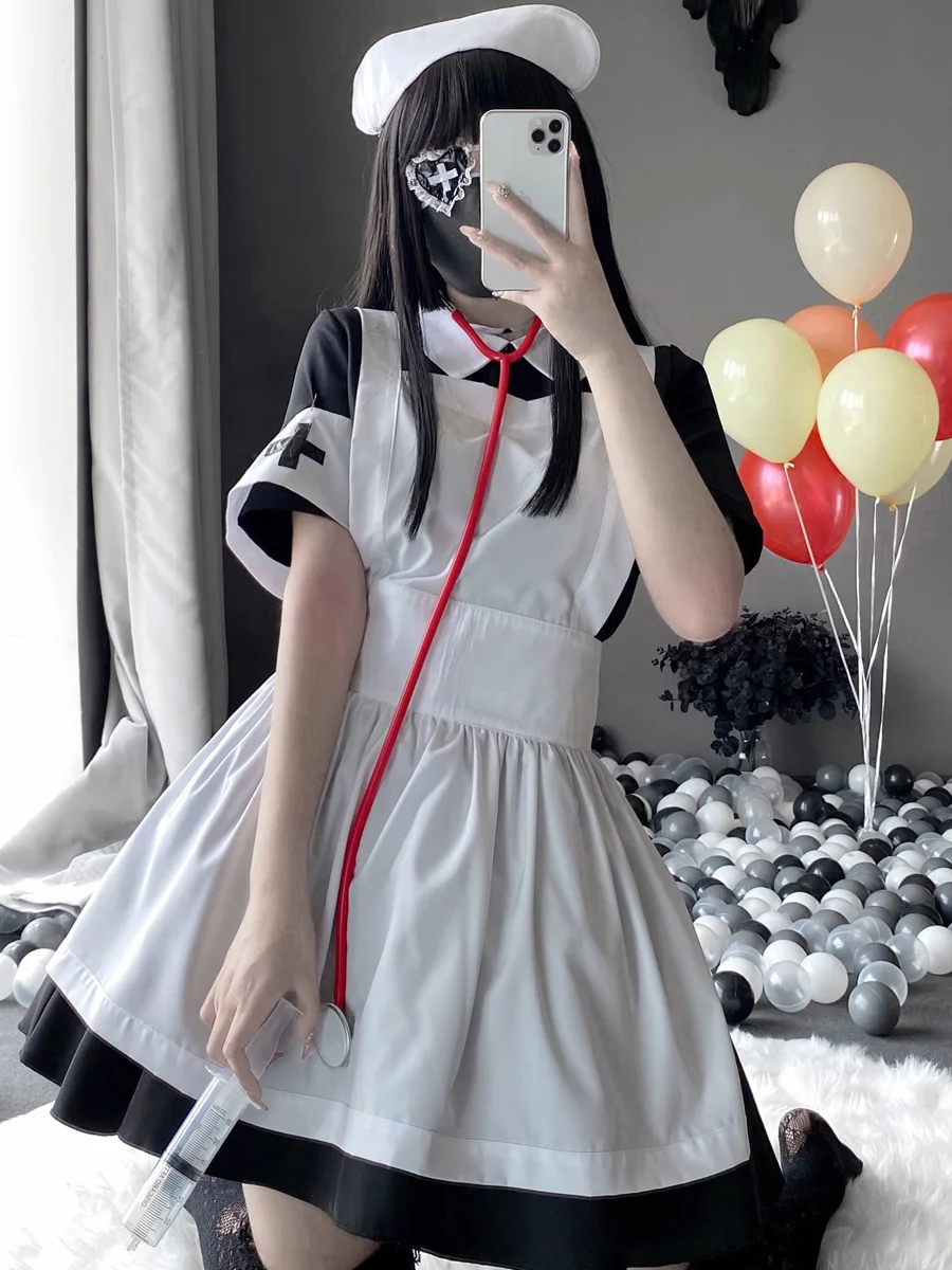 

Сексуальный комплект k Doctor Nurse orm Set loween Temptation Maid Devil Костюм женский соблазнительный наряд из полиэстера