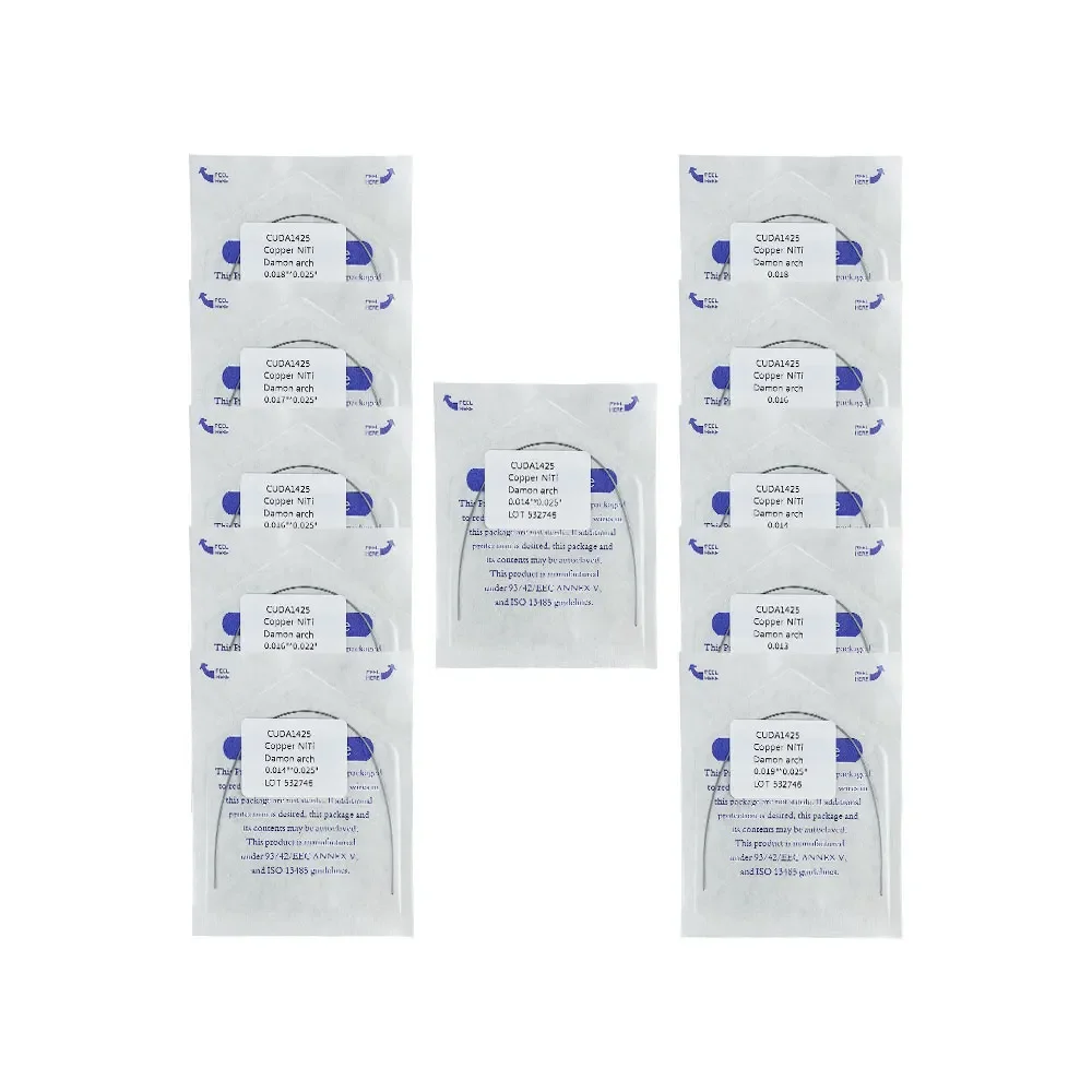 10 Packs Orthodontic Arch Wires Dental Copper Niti Damon Round/Rectangular Archwires Dentist Tools Dentistry Product