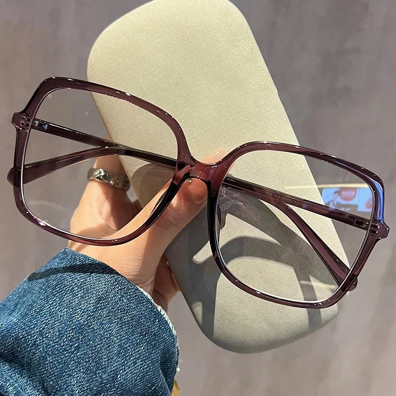 Far Sight Goggle Luxury Trend Eye Protection Myopia Glasses Retro Square Frame Eyeglasses Trend of Ultra-light Ladies Frame