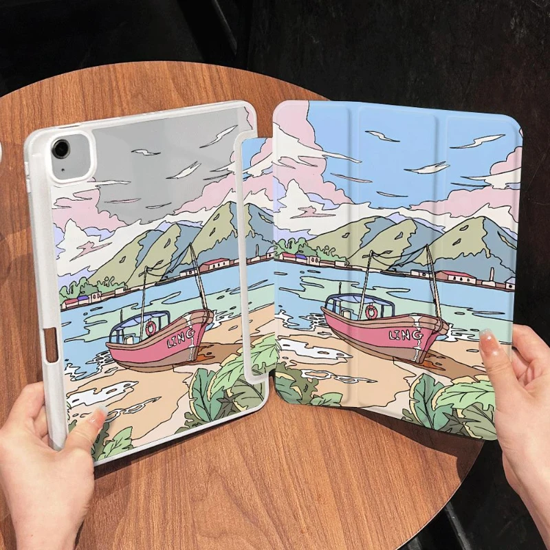 

Чехол для планшета Sea Boat, телефон для IPad 10,2, телефон 7/8/9 поколения, IPad Air 5 Air 4 10,9 Ipad 2017 10,5 дюйма 9,7 5-го 6-го поколения