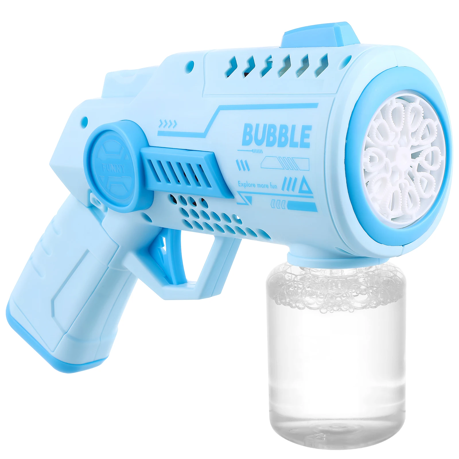 

Square Bubble Machine Automatic Kids Toy Lightweight Portable Design For Bath Tubs Outdoor Parties Weddings