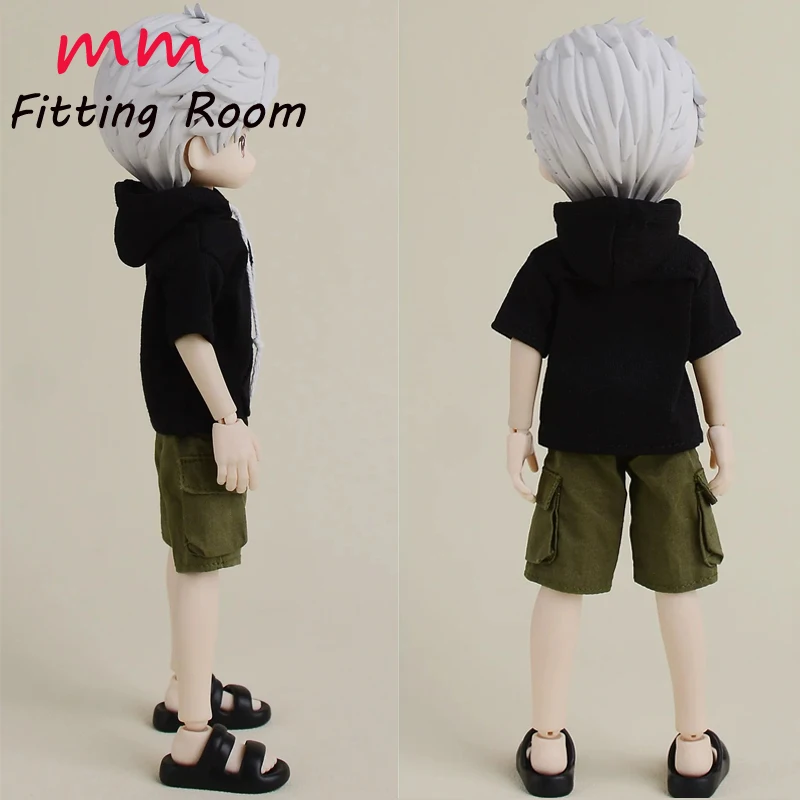 1/12 scale male doll clothes accessory black brown white sandals for BJD action figure body