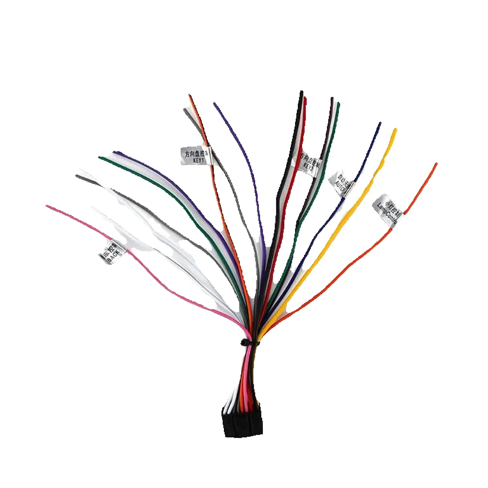OSSURET Marken-Autoradio-Stromkabel Kabelbaum GPS-Stereo-Adapter für Toyota Honda Peugeot Universal-Autoradio