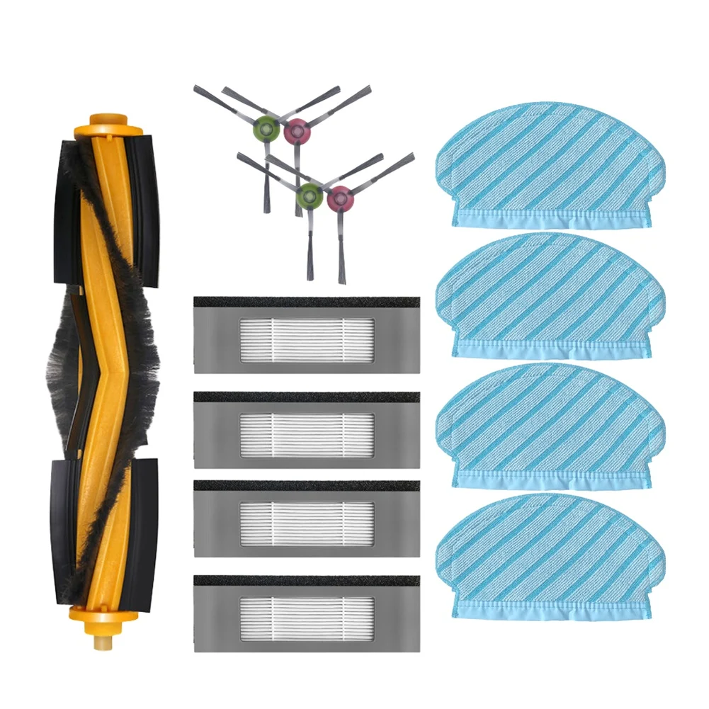 A98G-For Yeedi 2 Hybrid / ECOVACS OZMO 920 950 N7 T5 استبدال أجزاء الملحقات فرشاة جانبية رئيسية فلتر Hepa ممسحة القماش